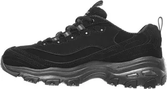 Skechers (WMNS) Skechers DLites Low-Top Running Shoes Black 11949-BBK