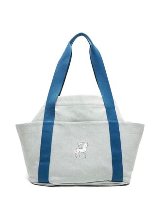 Herm&egrave;s 2022 Cabriol changing bag - women - Canvas - One Size - Blue