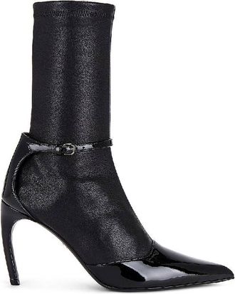 Ferragamo Britt Leather Ankle Boots, Size 9 C