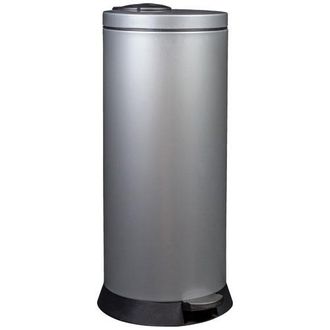 Rossignol Cubo De Basura Con Pedal Gris Metalizado 30 Litros