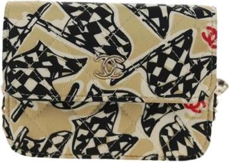Chanel Pre-owned Satin Mini Bag - Dames - Vintage Mini Tas - Veelkleurig - ONE Size - Satijn - Vintage