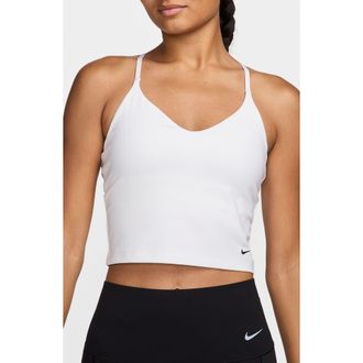 Nike Indy Light-Support Padded Sports Bra Tank in 100 White/Black at Nordstrom Rack, Size Xx-Large
