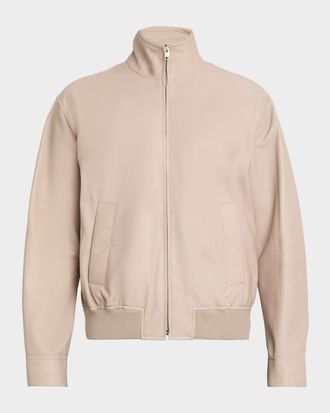 Frame Denim Men & apos;s Leather Bomber Jacket