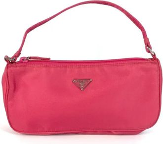 Prada Pre-owned Nylon prada-bags - Dames - Vintage Handtas - Roze - ONE Size - Nylon - Vintage