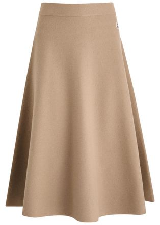 Moncler Wool-blend Midi Skirt - Pastel - M (UK 12 / M)