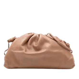 Bottega Veneta Pre-owned Clutches, female, Brown, Size: ONE SIZE Pre-owned The Pouch Shoulder Bag