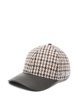Mackage houndstooth cap - women - Fabric - One Size - Neutrals