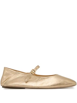 Mars&egrave;ll Strascico ballet flats - women - Calf Leather/Calf Leather/Calf Leather - 40 - Gold