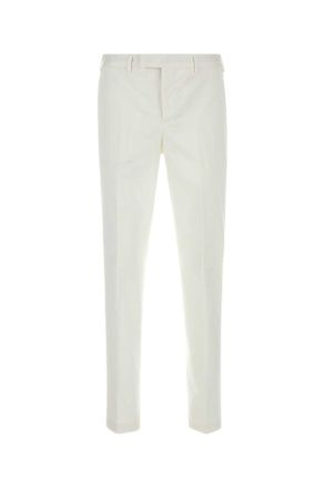 Pantaloni Torino White Stretch Cotton Pant