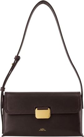 A.P.C. Simone Small Bag - Dames - Schoudertassen - Bruin - ONE Size - Leer - Tassen