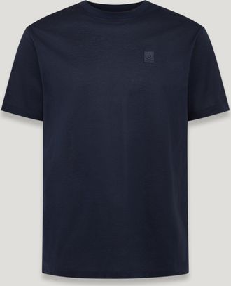 Belstaff Steel T-shirt Mens Mercerised Cotton Dark Ink Size L