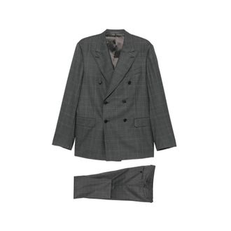 Caruso Check Double-breasted Suit