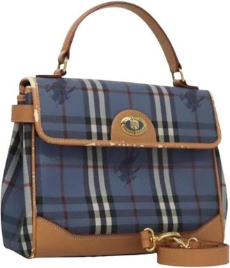 Burberry Pre-owned Handbags, female, Blue, Size: ONE SIZE Pre-owned Hand Bag