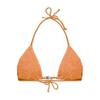 Bond-Eye Bikinis, female, Orange, Size: ONE SIZE Beaded Ingrid Triangle