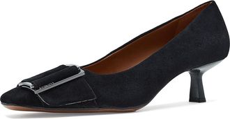 Franco Sarto L-Rainey Pump Shoes Womens Shoes Black Leather : 7.5 M