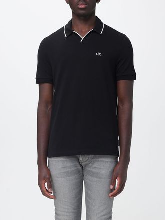 A|X Armani Exchange Polo in cotone piquet con logo e contrasti