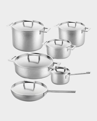 Mepra Attiva Pewter 12-Piece Cookware Set