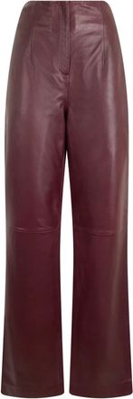 Alberta Ferretti Dames, Broeken, Bruin, Maat: XL Leer