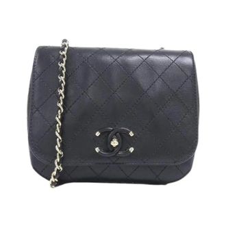 Chanel Pre-owned Calf Shoulder Bag - Dames - Pre-owned - Zwart - Maat: ONE Size Leer