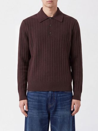 Amiri Long-Sleeved Wool and Cashmere Knit Polo Shirt