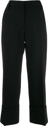 Valentino Garavani Pleated Cropped Trousers