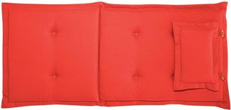 Beliani Cojín de respaldo asiento 50 x 70 cm rojo