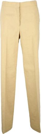 Pinko Linen Stretch Trousers - Beige