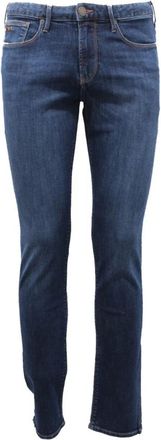 Armani Slim Fit Denim Broek met 5 Zakken - Heren - Slim Fit Jeans - Blauw - W42 - Denim - Jeans