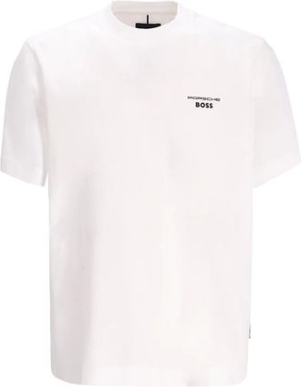 BOSS x Porsche T-shirt in cotone mercerizzato - Bianco