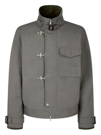 TOMBOY fireman-clasp cotton jacket - men - Cotton/Polyester - L - Grey