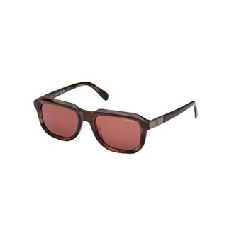 Guess Rectangular Sunglasses - male - Guess - Sunglasses - Red - 53 MM - Accessories