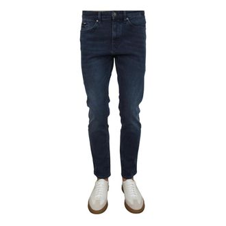 HUGO BOSS Delaware Slim-fit Jeans - Heren - Jeans - Blauw - Maat: 4XS Katoen