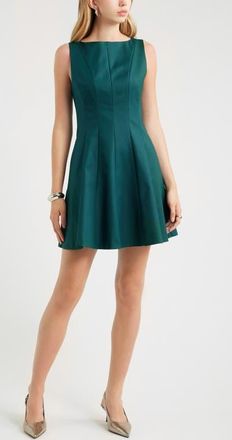 Chelsea28 Seamed Fit & Flare Minidress in Green Ponderosa at Nordstrom, Size Xx-Small