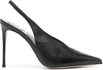 Le Silla 105mm leather pumps - women - Rubber/Calf Leather/Calf Leather/Calf Leather - 38.5 - Black