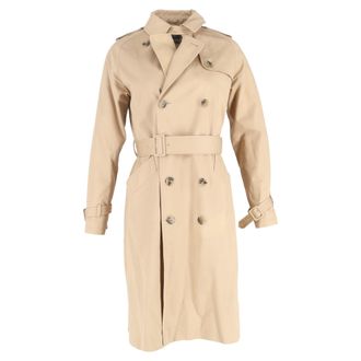 A.P.C. Pre-owned Womens Greta Trench Coat in Beige Cotton - Size EU 38 (Womens)