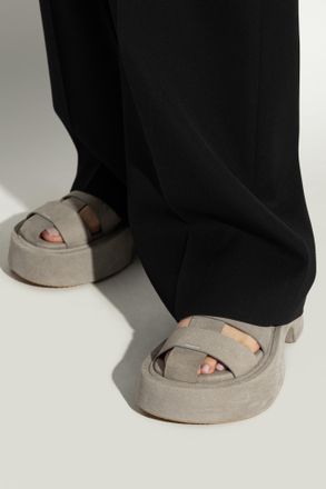 J.W.Anderson Suede Platform Shoes, Womens, Grey