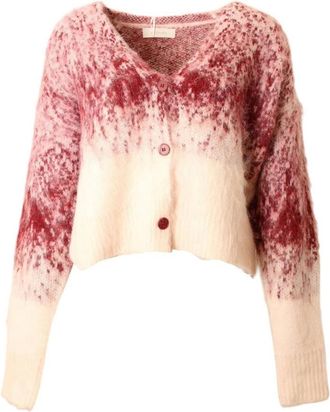 Am&eacute;lie & Am&eacute;lie Gilet Montevideo - - Knitwear - Donna - Rosso - ONE SIZE