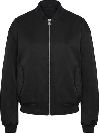 Calvin Klein Jeans Satijnen Bomber - Dames - Bomber jackets - Zwart - XS - Satijn - Jassen
