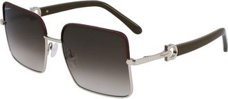 Ferragamo Gold Metal Womens Sunglasses