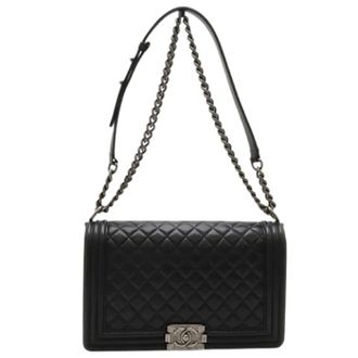 Chanel Pre-owned Matelasse Schoudertas - Dames - Pre-owned - Zwart - Maat: ONE Size Leer