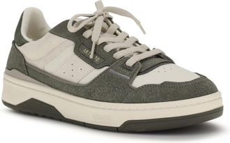 Axel Arigato Mens Clay Sneakers Light Beige-Dark Green Beige/dark