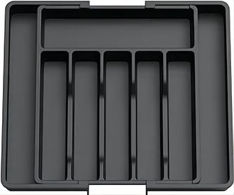 OEM Bandeja Para Cubiertos, Bandeja Extensible Para Cajones, Organizador De Cajones Ajustable Para Cocina, Almacenamiento Compacto De Pl&aacute;stico Para Cuchar