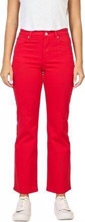 Dear John Denim Anika Mid Rise Jeans In Red Salsa