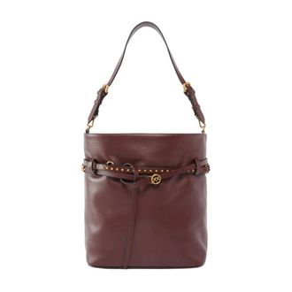 Pinko Bucket Belt Bag - Dames - Schoudertassen - Paars - ONE Size - Katoen - Tassen