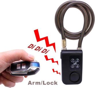 No Brand Candado Con Alarma Impermeable Para Bicicleta Mengshen Con Rastreador Gps, Alarma Antirrobo De 110 Db, Control Remoto De 45 Metros Para Bicicleta, Mot