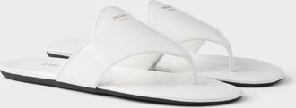 Prada Brushed leather thong sandals