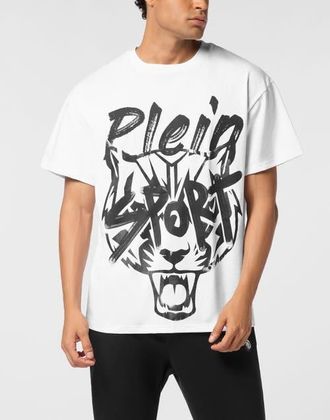 Plein Sport Round Neck T-Shirt Plein Sport Men in White at Nordstrom, Size Xxx-Large Eu