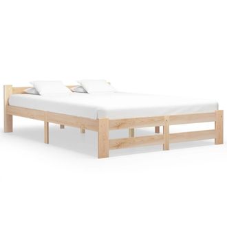 vidaXL Vidaxl - Estructura De Cama Sin Colch&oacute;n Madera Maciza De Pino 120x200 Cm