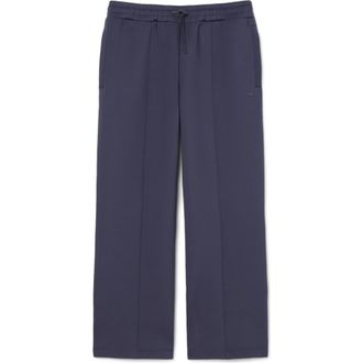 Lacoste Loose Wide Leg Track Pants in Graphite at Nordstrom, Size 6