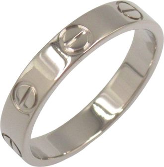 Cartier Silver White Gold (18K) Band Ring (Pre-Owned)